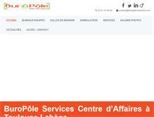 Tablet Screenshot of buropole-services.com